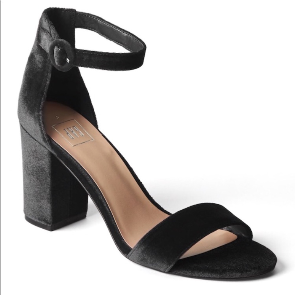 Gap velvet block heel